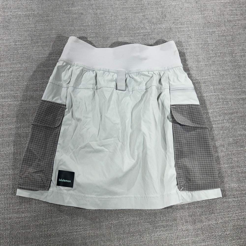 Lululemon Lab Detours Welcome Skirt Womens 2 Grey Good Cargo Utility LW8AEHS